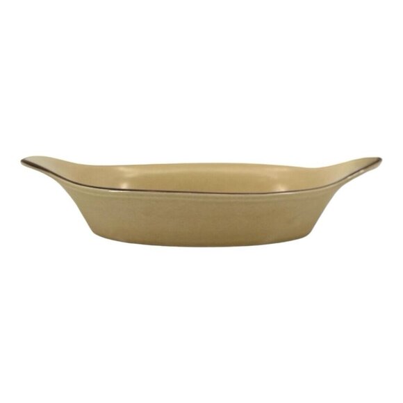 Vintage Pfaltzgraff Au Gratin Baker Dish Stoneware Village Pattern #265 Set Of 2 - Picture 4 of 9